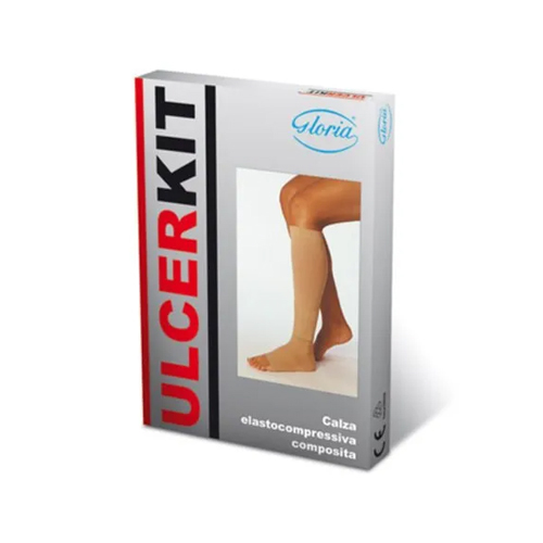 Ulcer Kit Below Knee Compression Stocking - Polyamide, Size S/m/l/xl, Beige | Breathable, Washable, High Elasticity