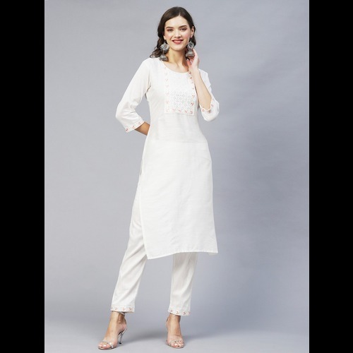 Designer Silk Kurti - Style: Traditional