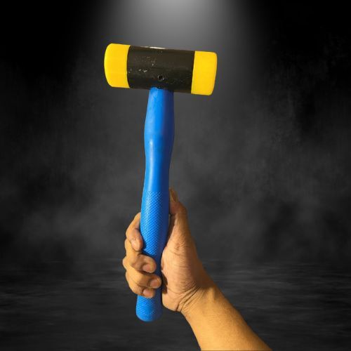 Yellow Tips Uhmw Hammer With Fiber Handle