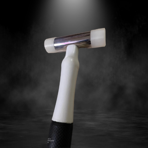 White Uhmw Hammer Rubber Grip With Fiber Handle