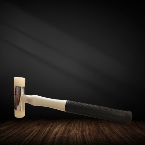 White Uhmw Hammer Rubber Grip With Fiber Handle