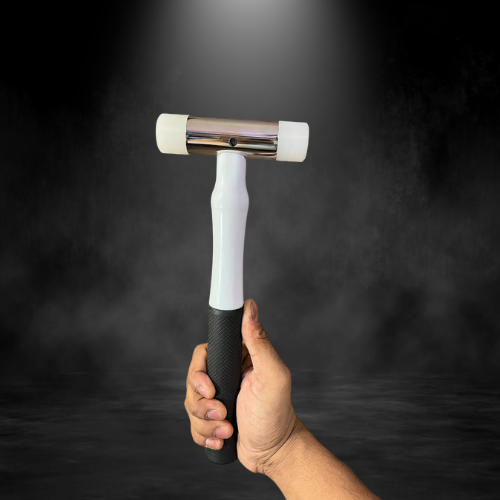 White Uhmw Hammer Rubber Grip With Fiber Handle