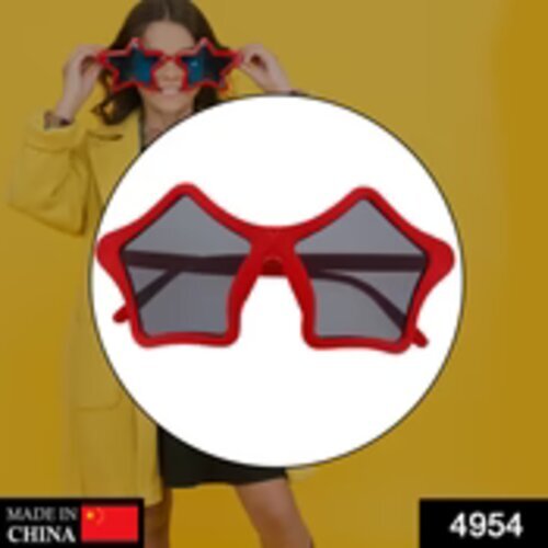 Star Shape Sunglasses Cute Stars Frame - Metal Frame, Lightweight 30 Grams, 17x9x3 Cm, Black Color | Adjustable Nose Pads, Trendy Design For Daily Use