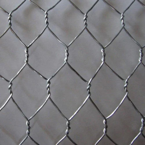 Double Twisted Hexagonal Gabion - Galvanized Steel, Various Sizes, Grey | Woven Mesh, Coated Surface, Ideal For Fencing And Erosion Control