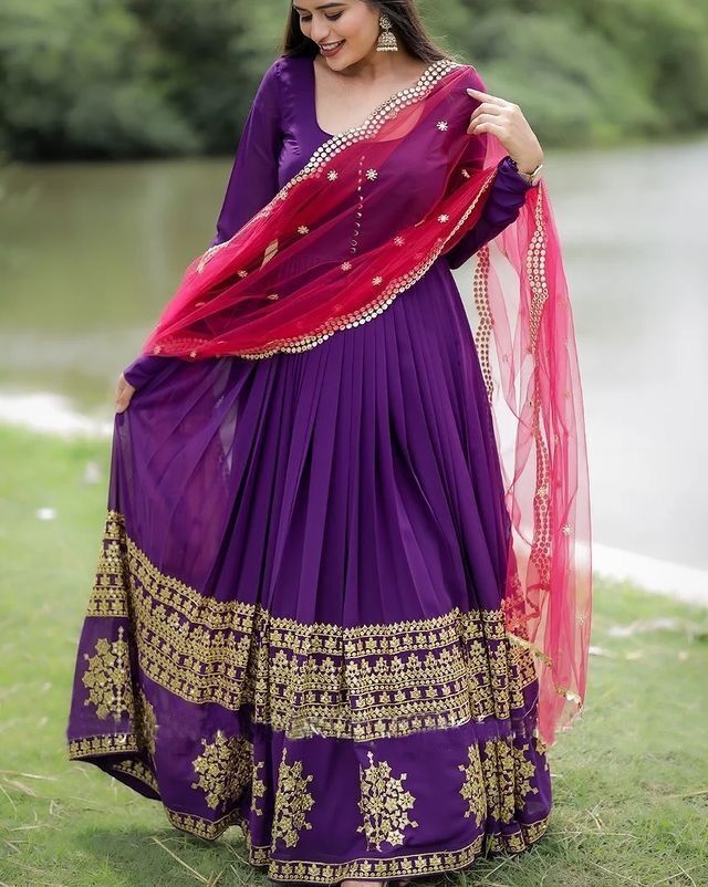 Georgette Long Kurti