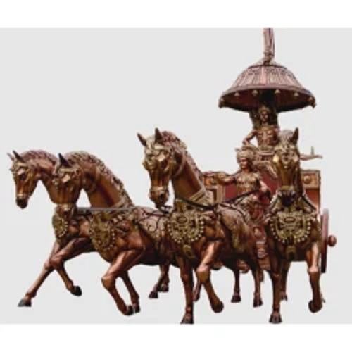 हल्के वजन का फाइबरग्लास कृष्णा भगवद गीता प्रतिमा