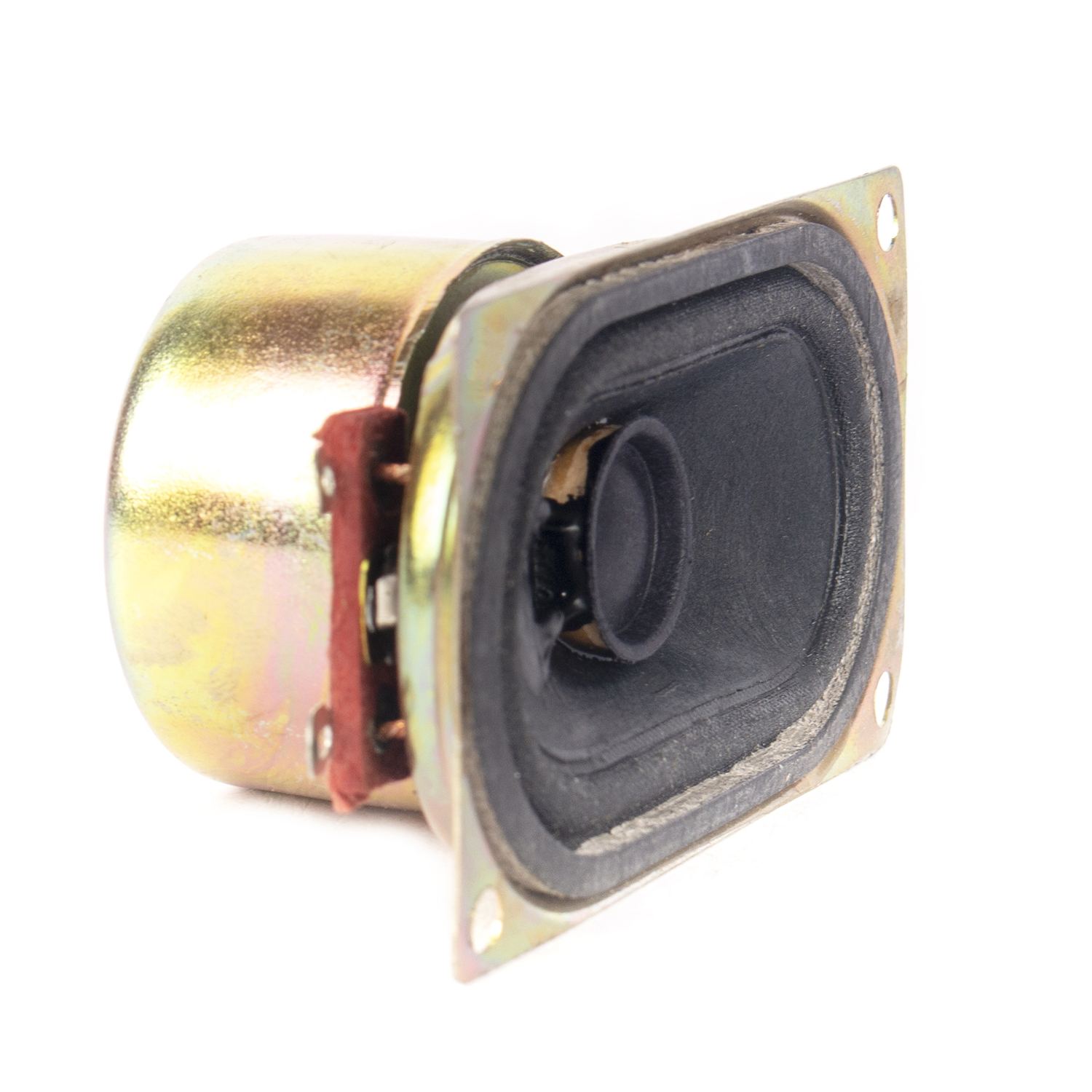 Double Magnet Speaker - Iron Chassis, 40x70mm Size, Black Color, 8 Ohm Impedance, 5w Rms Power | Vented Magnet, Stiff Suspension, Paper Cone