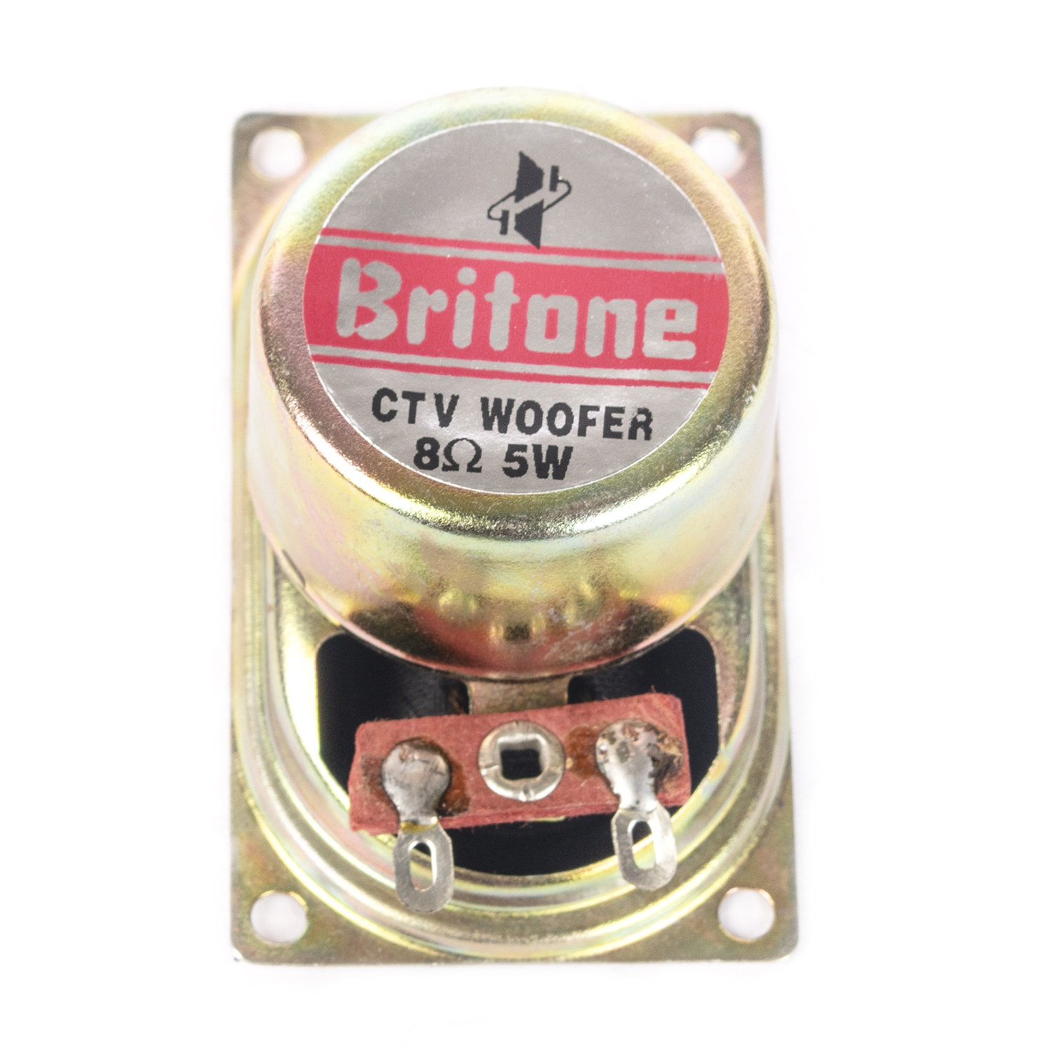 Double Magnet Speaker - Iron Chassis, 40x70mm Size, Black Color, 8 Ohm Impedance, 5w Rms Power | Vented Magnet, Stiff Suspension, Paper Cone