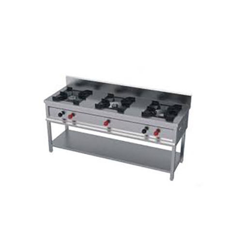 सिल्वर 3 बर्नर कमर्शियल गैस स्टोव