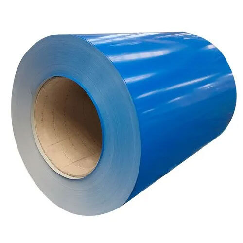 Blue Galvanized Iron Color Coated Coils - Steel, Hot Rolled Finish | Industrial Usage, Galvanized Surface Treatment
