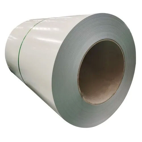 White Galvanized Iron Color Coated Coils - Steel, Hot Rolled, White Color, Zinc Coated | Ideal for Roofing, Siding, Industrial Applications