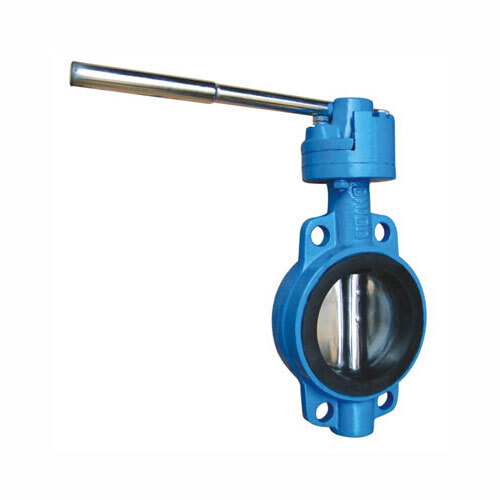 स्टेनलेस स्टील मैनुअल वेफर टाइप सॉफ्ट सील बटरफ्लाई वाल्व