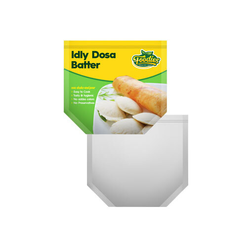 लैमिनेटेड मटेरियल हॉरिजॉन्टल स्टैंड-अप पाउच