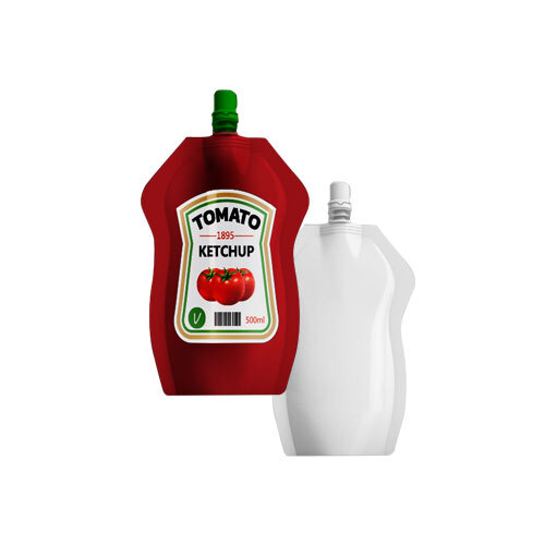 पीवीसी के आकार का स्पाउट पाउच