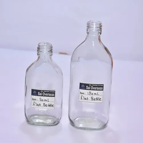  फ्लैट ग्लास बोतल का आकार: 90Ml/180Ml/375Ml