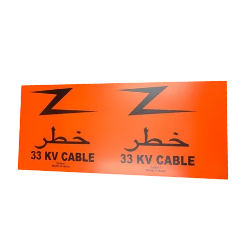 Black And Orange Pe Underground Cable Protection Tiles