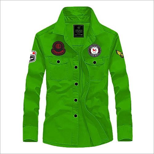 Cargo Shirt For Men Collar Style: Classic