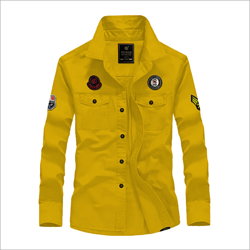 Cargo Shirt For Men Collar Style: Classic
