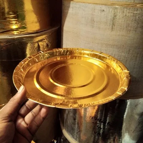 गोल्डन में बफर पेपर प्लेट कच्चा माल