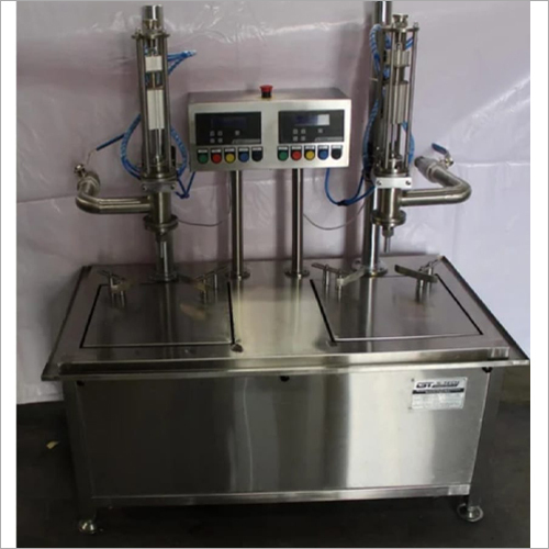 Two Head Cooking Oil Tin Filling Machine - Application: Chemical