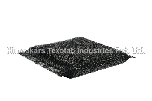 Fastclean Dura Scrubber (Single Piece Pack) - Narrow Fabric, Black Shade | Effortlessly Cuts Through Stubborn Stains for Superior Cleaning