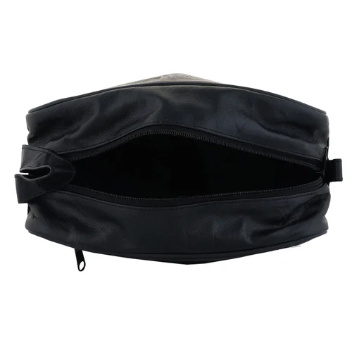 Leather Tool Pouch - 8x4 Inch Size, Black Pure Leather, 1 Pocket Design | Durable Tool Storage Solution