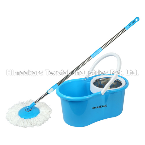 Blue 360 Degree Spin Mop Steel