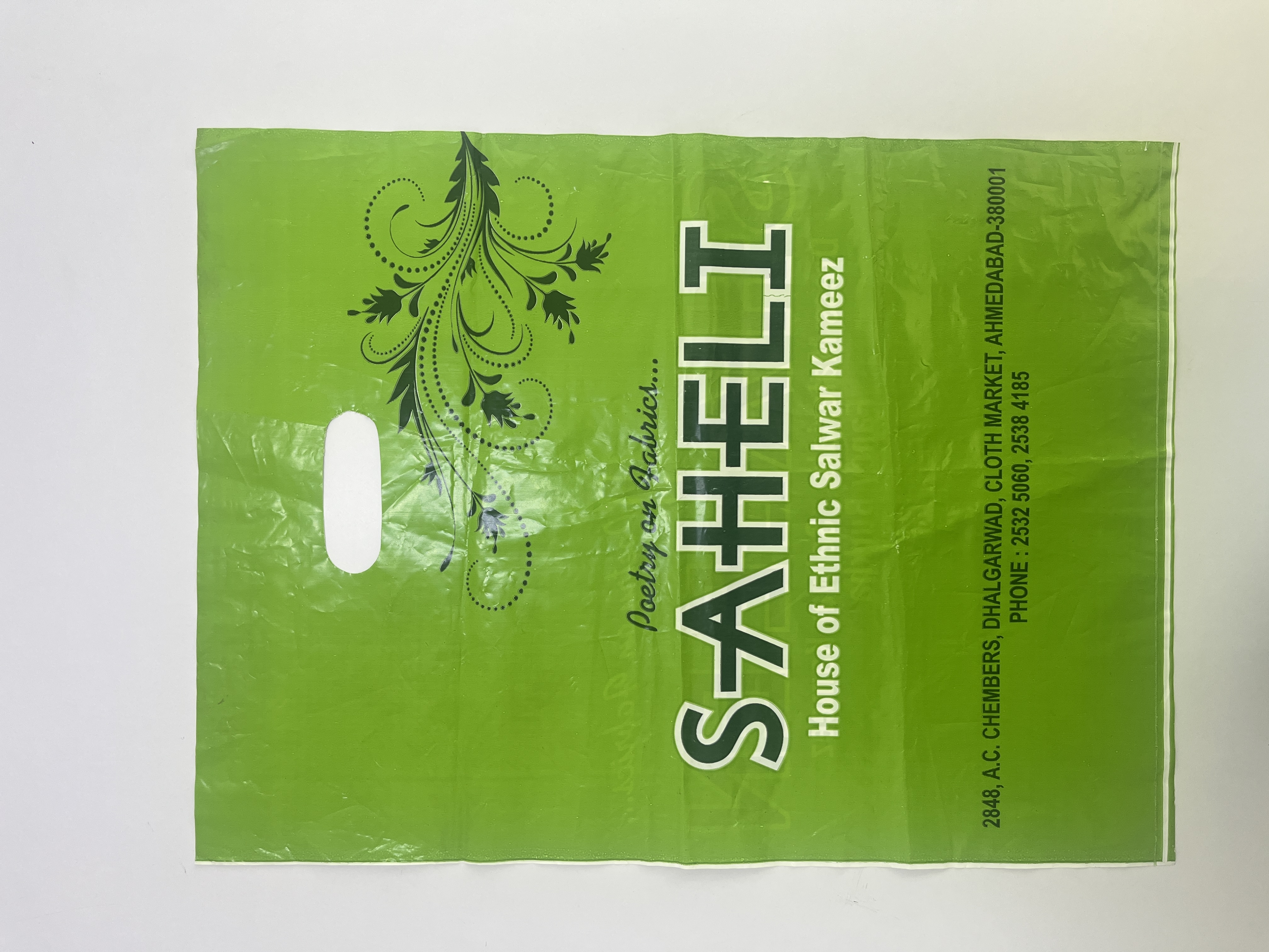 Flexo Printing Plastic Carry Bag