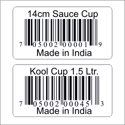 मुद्रित बारकोड स्टिकर