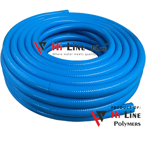 PVC Heavy Duty Blue Suction Hose Pipe - PVC Material, Various Sizes Available, Deep Blue Color | Anti-Corrosive, Flexible, Weather Resistant Performance