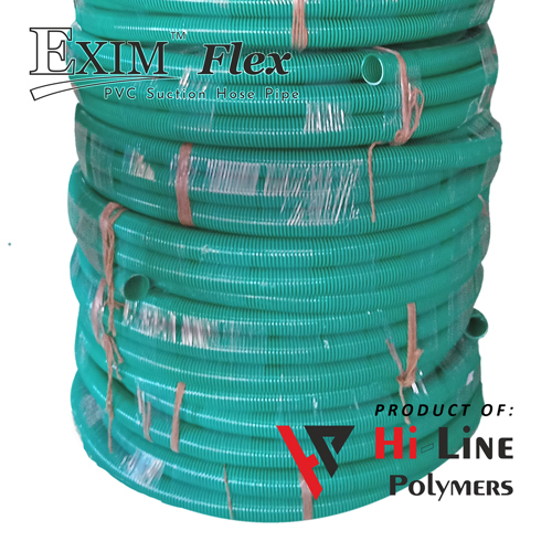 Green PVC Suction Hose Pipe - High Grade PVC, Various Sizes Available | Ideal for Potable Water, Slurries, and Chemicals