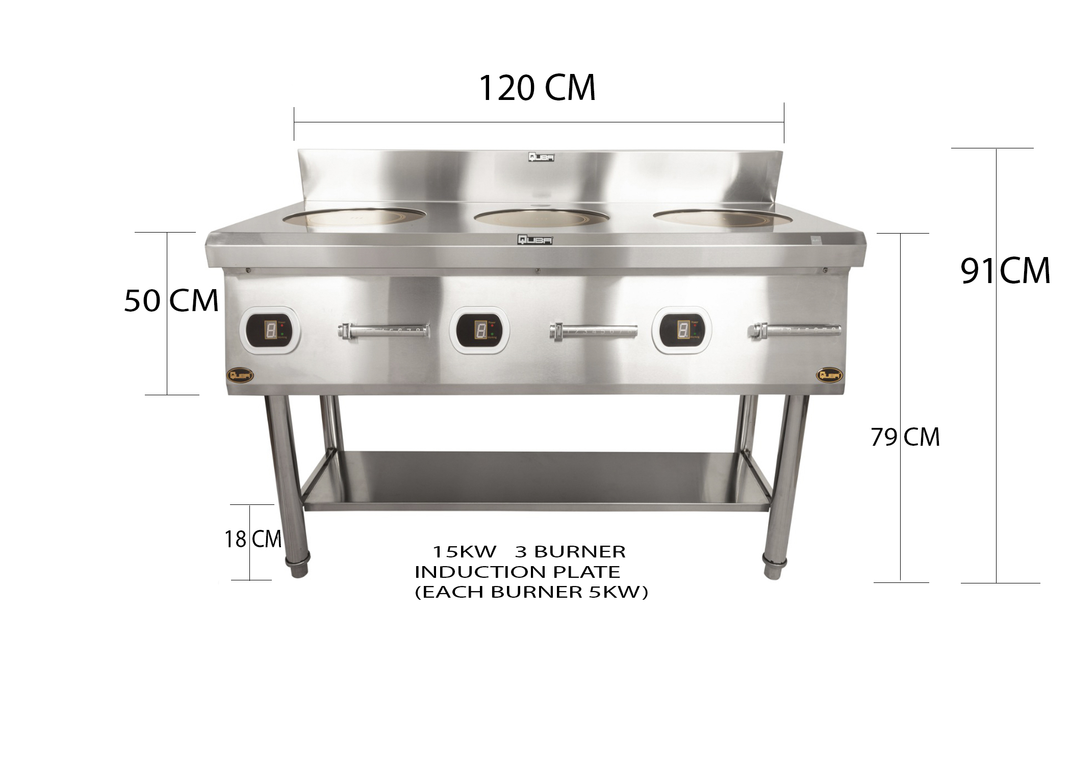 2 Burners Double Commercial Induction Cooker - Automatic Grade: Fully Automatic
