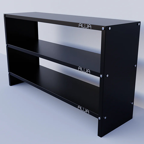 Durable Solid Metal Rack With 3 Shelves