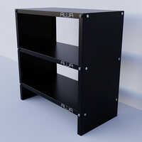 ड्यूरेबल ब्लैक मेटल बुक सेल्फ