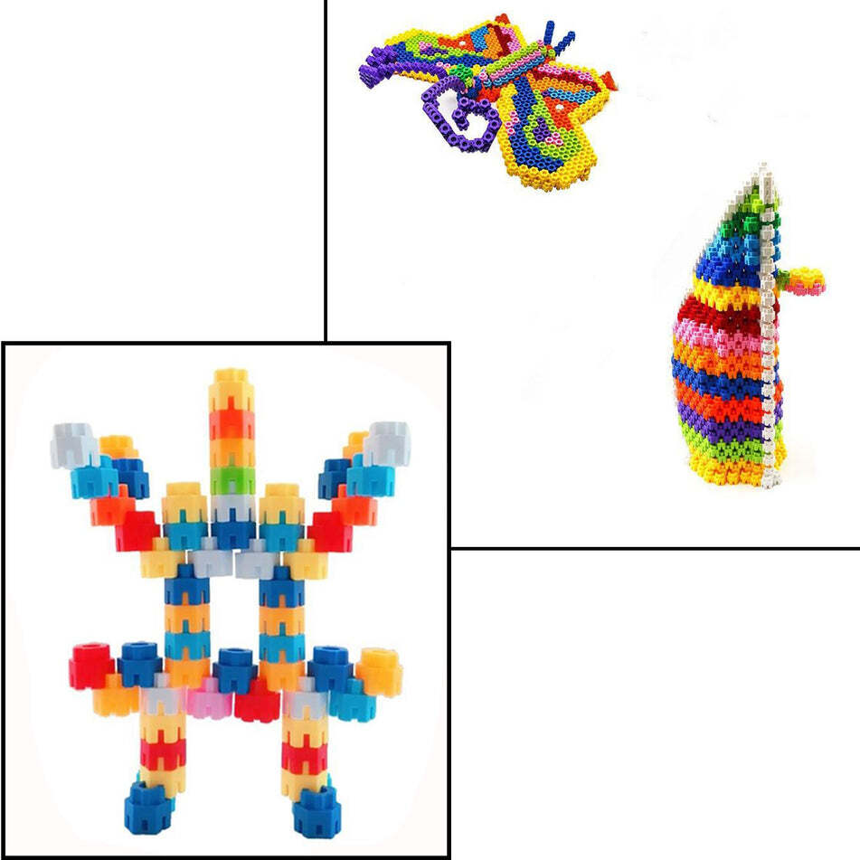 Hexa Blocks Toy 120 Pc Building Blocks Set (3908) - Plastic, 19x24x5 Cm, Multi-color | Portable & Lightweight, Ideal For Kids Aged 3-10 Years