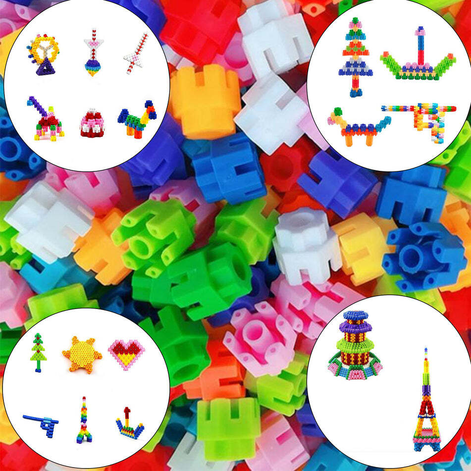 Hexa Blocks Toy 120 Pc Building Blocks Set (3908) - Plastic, 19x24x5 Cm, Multi-color | Portable & Lightweight, Ideal For Kids Aged 3-10 Years