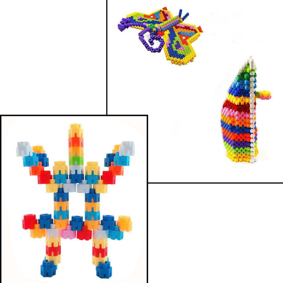 Hexa Blocks Toy 120 Pc Building Set (3909) - Plastic, 22x24x6 Cm, Multi-color | Age 3-10 Yrs, Lightweight, Portable, Ideal For Indoor & Outdoor Play