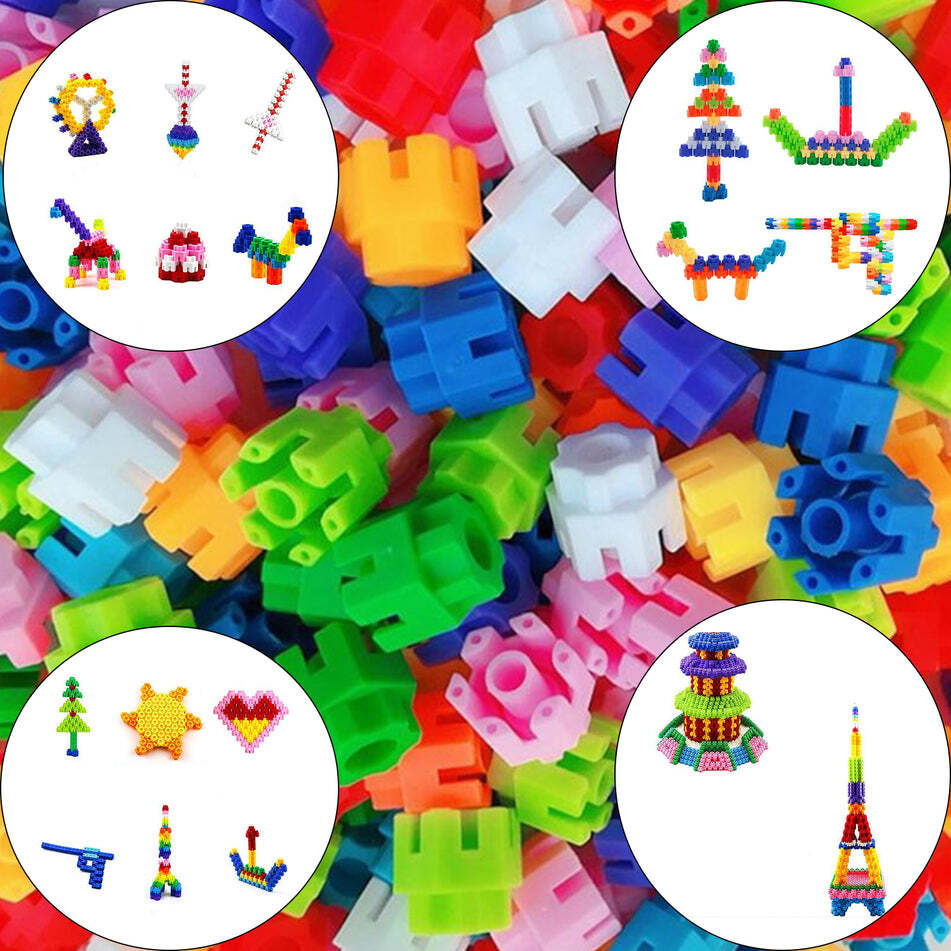 Hexa Blocks Toy 120 Pc Building Set (3909) - Plastic, 22x24x6 Cm, Multi-color | Age 3-10 Yrs, Lightweight, Portable, Ideal For Indoor & Outdoor Play
