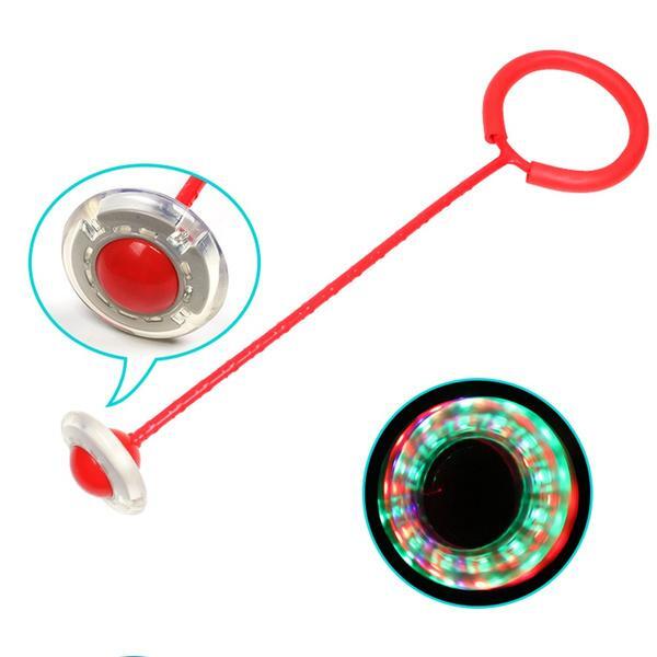 Leg Ring Led Flashing Light Jumping Ring Ankle Skipping Jump Rope (1665) - Plastic, 2000 Grams | Multi-color, Flash Wheel With Led, Upgraded Ankle Ring Design, Fun Game Interaction