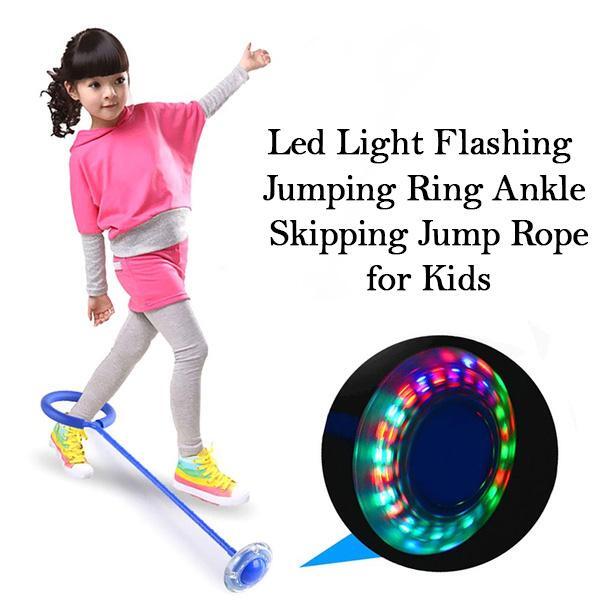 Leg Ring Led Flashing Light Jumping Ring Ankle Skipping Jump Rope (1665) - Plastic, 2000 Grams | Multi-color, Flash Wheel With Led, Upgraded Ankle Ring Design, Fun Game Interaction