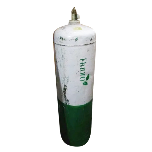 White Mild Steel Refrigerant Gas Cylinder