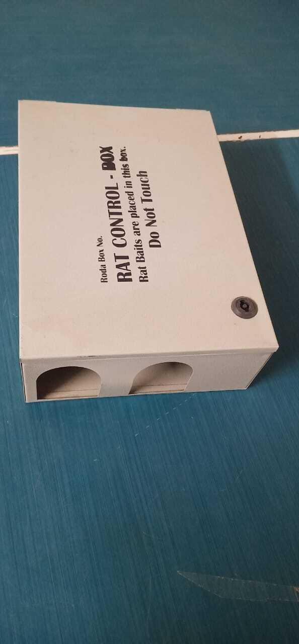 Rodent Bait Station - Iron, 10 X 14 X 4.5 Inches, Gray | Effective Rat & Mouse Control