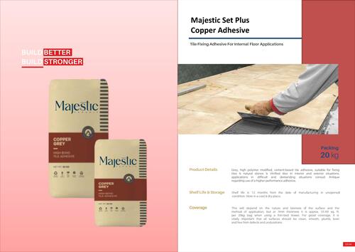 Copper Adhesive Cement - Use: Tiles