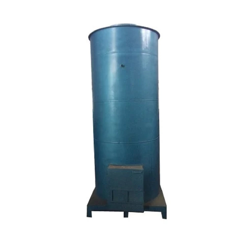 Blue Mild Steel Wood Fire Water Heater