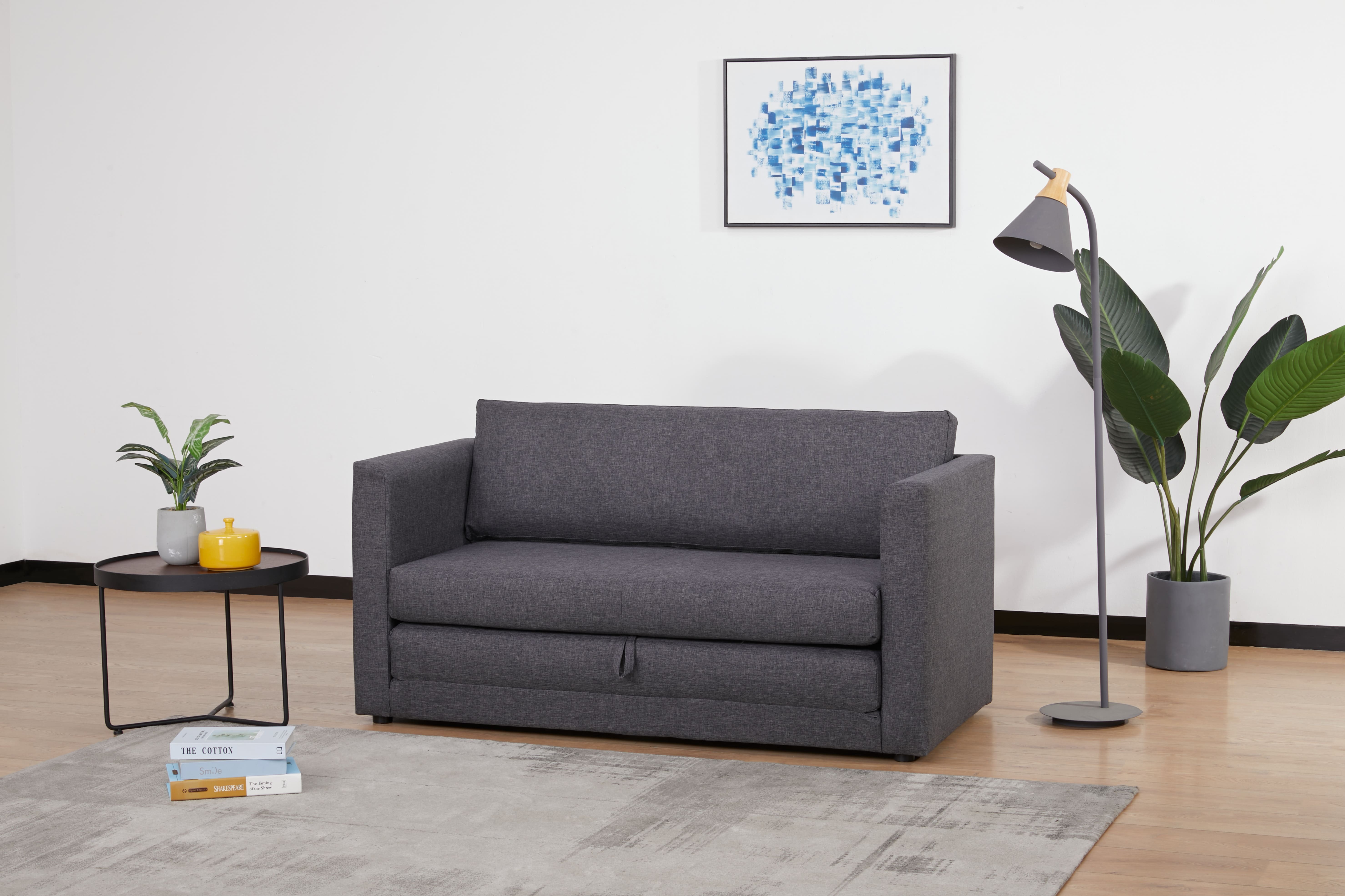 Zippy Sofa Cum Bed In Grey Colour