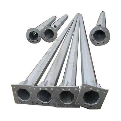 Silver Gi Octagonal Street Light Pole
