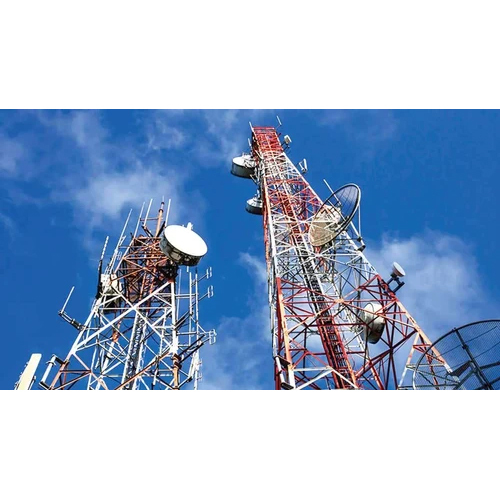 Ms Telecom Tower - Galvanized Mild Steel, Self-supporting Design For Urban Installations, Multiple Height Options