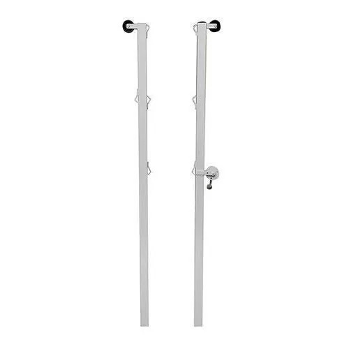 White Metal Badminton Pole