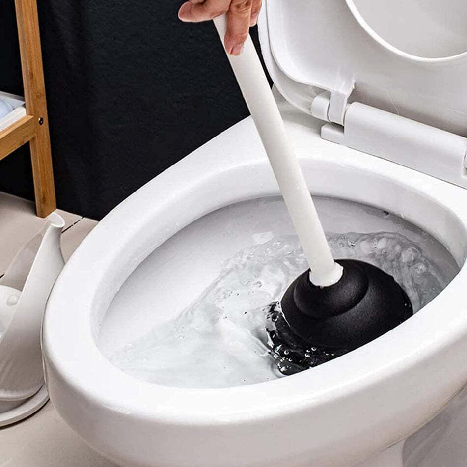 Multifunctional Toilet Plunger Toilet Blockage Remover Suction Device (4025) - High-grade Rubber | 39x12x12 Cm Size, Assorted Color, Strong Suction For Various Drains