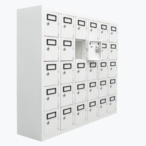 Bond White / Prince Grey Cell Phone Locker